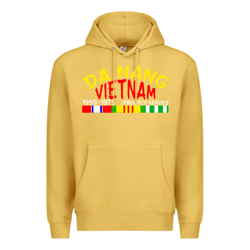 Da Nang Vietnam War Veteran Military Premium Hoodie by linhVisuals | Teevron