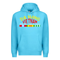 Ocean Blue da nang vietnam war veteran military Premium Hoodie - linhVisuals