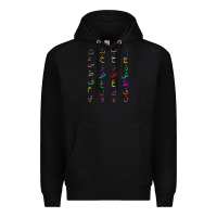 Black funny teachers, 28 arabic alphabet arabian letters birthday Premium Hoodie - linhVisuals