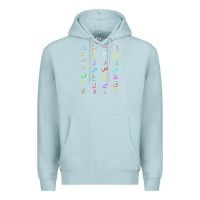 Blue Mist funny teachers, 28 arabic alphabet arabian letters birthday Premium Hoodie - linhVisuals