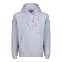 Heather Grey funny teachers, 28 arabic alphabet arabian letters birthday Premium Hoodie - linhVisuals