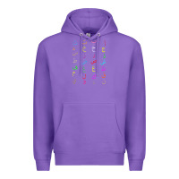 Purple funny teachers, 28 arabic alphabet arabian letters birthday Premium Hoodie - linhVisuals
