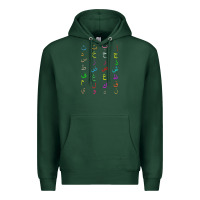 Sports Green funny teachers, 28 arabic alphabet arabian letters birthday Premium Hoodie - linhVisuals