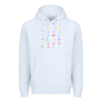 White funny teachers, 28 arabic alphabet arabian letters birthday Premium Hoodie - linhVisuals