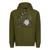 Army Green chloe x halle playing one off at sob black white Premium Hoodie - linhVisuals