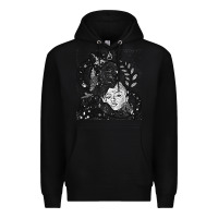 Black chloe x halle playing one off at sob black white Premium Hoodie - linhVisuals