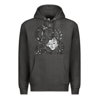 Charcoal Heather chloe x halle playing one off at sob black white Premium Hoodie - linhVisuals
