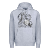Heather Grey chloe x halle playing one off at sob black white Premium Hoodie - linhVisuals
