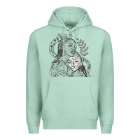 Seafoam chloe x halle playing one off at sob black white Premium Hoodie - linhVisuals