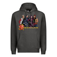 Charcoal Heather descendants poster Premium Hoodie - linhVisuals