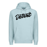Blue Mist DETROIT Premium Hoodie - linhVisuals