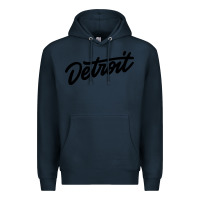 Navy DETROIT Premium Hoodie - linhVisuals