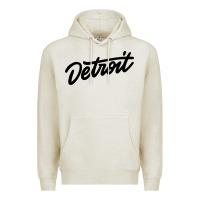 Oatmeal Heather DETROIT Premium Hoodie - linhVisuals