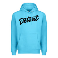 Ocean Blue DETROIT Premium Hoodie - linhVisuals