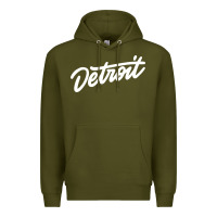 Army Green DETROIT Premium Hoodie - linhVisuals