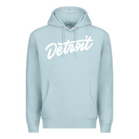 Blue Mist DETROIT Premium Hoodie - linhVisuals