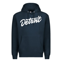 Navy DETROIT Premium Hoodie - linhVisuals
