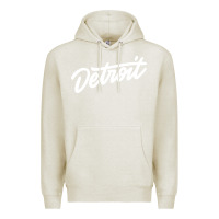 Oatmeal Heather DETROIT Premium Hoodie - linhVisuals