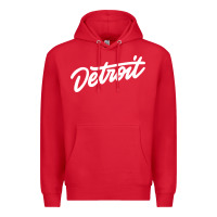 Red DETROIT Premium Hoodie - linhVisuals