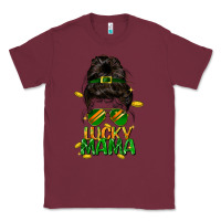 Burgundy lucky mama St. Patricks Day Classic Tee - FaDigitalArtStudio