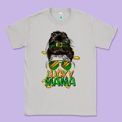 Lucky Mama St. Patricks Day Classic Tee Designed By Fadigitalartstudio