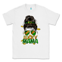 White lucky mama St. Patricks Day Classic Tee - FaDigitalArtStudio