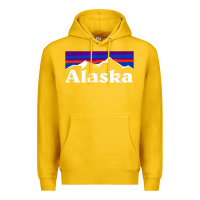 Lemon alaska retro vintage mountains & outdoors wilderness state Premium Hoodie - linhVisuals