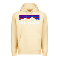 Pina Colada alaska retro vintage mountains & outdoors wilderness state Premium Hoodie - linhVisuals