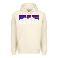 Sandshell alaska retro vintage mountains & outdoors wilderness state Premium Hoodie - linhVisuals
