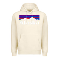 Tofu alaska retro vintage mountains & outdoors wilderness state Premium Hoodie - linhVisuals