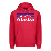 Cardinal alaska retro vintage mountains & outdoors wilderness state Premium Hoodie - linhVisuals