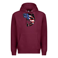 Burgundy american cod fish design fishing lover fisherman usa premium Premium Hoodie - linhVisuals