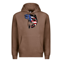 Chestnut american cod fish design fishing lover fisherman usa premium Premium Hoodie - linhVisuals