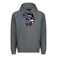 Rock american cod fish design fishing lover fisherman usa premium Premium Hoodie - linhVisuals
