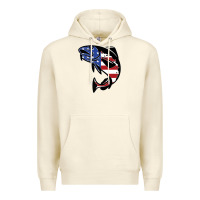 Sandshell american cod fish design fishing lover fisherman usa premium Premium Hoodie - linhVisuals