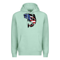 Seafoam american cod fish design fishing lover fisherman usa premium Premium Hoodie - linhVisuals