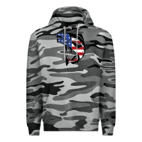 Slate Camo american cod fish design fishing lover fisherman usa premium Premium Hoodie - linhVisuals