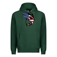 Sports Green american cod fish design fishing lover fisherman usa premium Premium Hoodie - linhVisuals