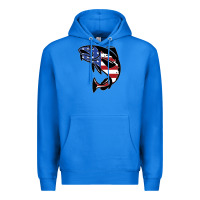 True Royal american cod fish design fishing lover fisherman usa premium Premium Hoodie - linhVisuals