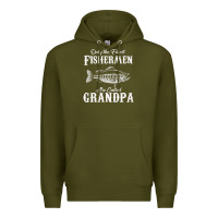 Army Green mens only the finest fishermen grandad premium Premium Hoodie - linhVisuals