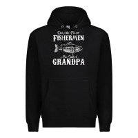 Black mens only the finest fishermen grandad premium Premium Hoodie - linhVisuals