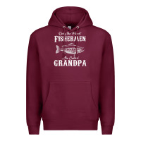 Burgundy mens only the finest fishermen grandad premium Premium Hoodie - linhVisuals