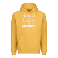 Mustard mens only the finest fishermen grandad premium Premium Hoodie - linhVisuals