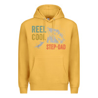 Mustard mens reel cool step dad fishing funny fathers day Premium Hoodie - linhVisuals