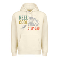 Sandshell mens reel cool step dad fishing funny fathers day Premium Hoodie - linhVisuals