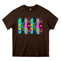 Chocolate Brown tie dye brushstrokes Heavy Core Tee - RanaPortraitStore