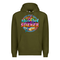 Army Green mom bod summer Premium Hoodie - BarkalooDesign