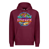 Burgundy mom bod summer Premium Hoodie - BarkalooDesign
