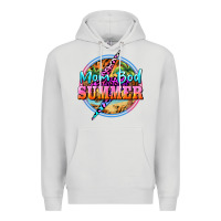 Dove Grey mom bod summer Premium Hoodie - BarkalooDesign