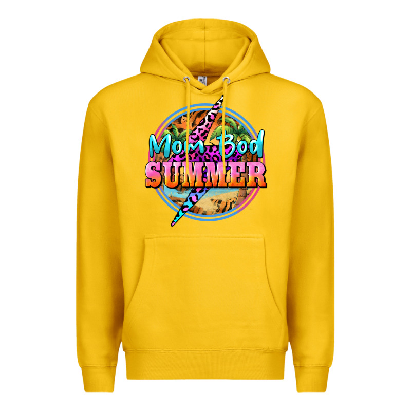 Mom Bod Summer Premium Hoodie by BarkalooDesign | Teevron